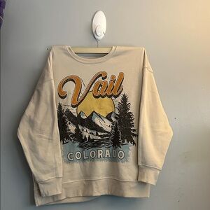Vail Graphic Beige Sweater